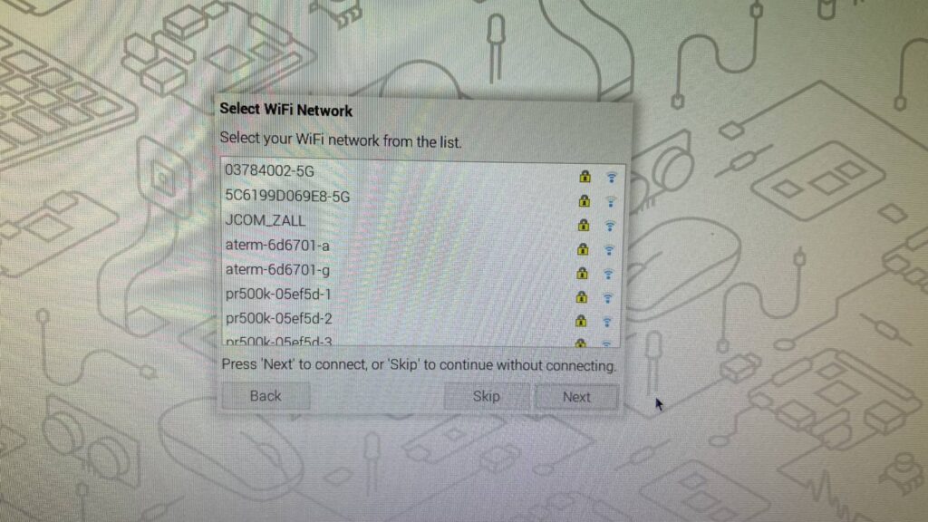 WiFiネットワーク選択
