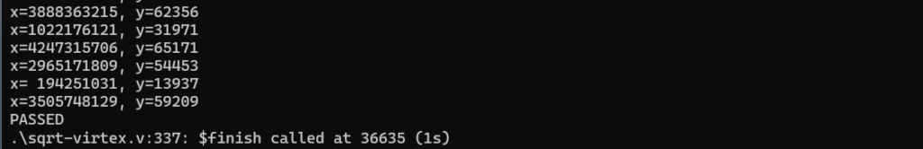 実行結果(sqrt-virtex)2